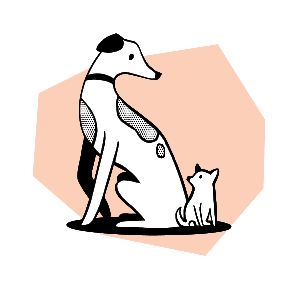 Illustration of customer selecting a GrassBox subscription plan for their dog