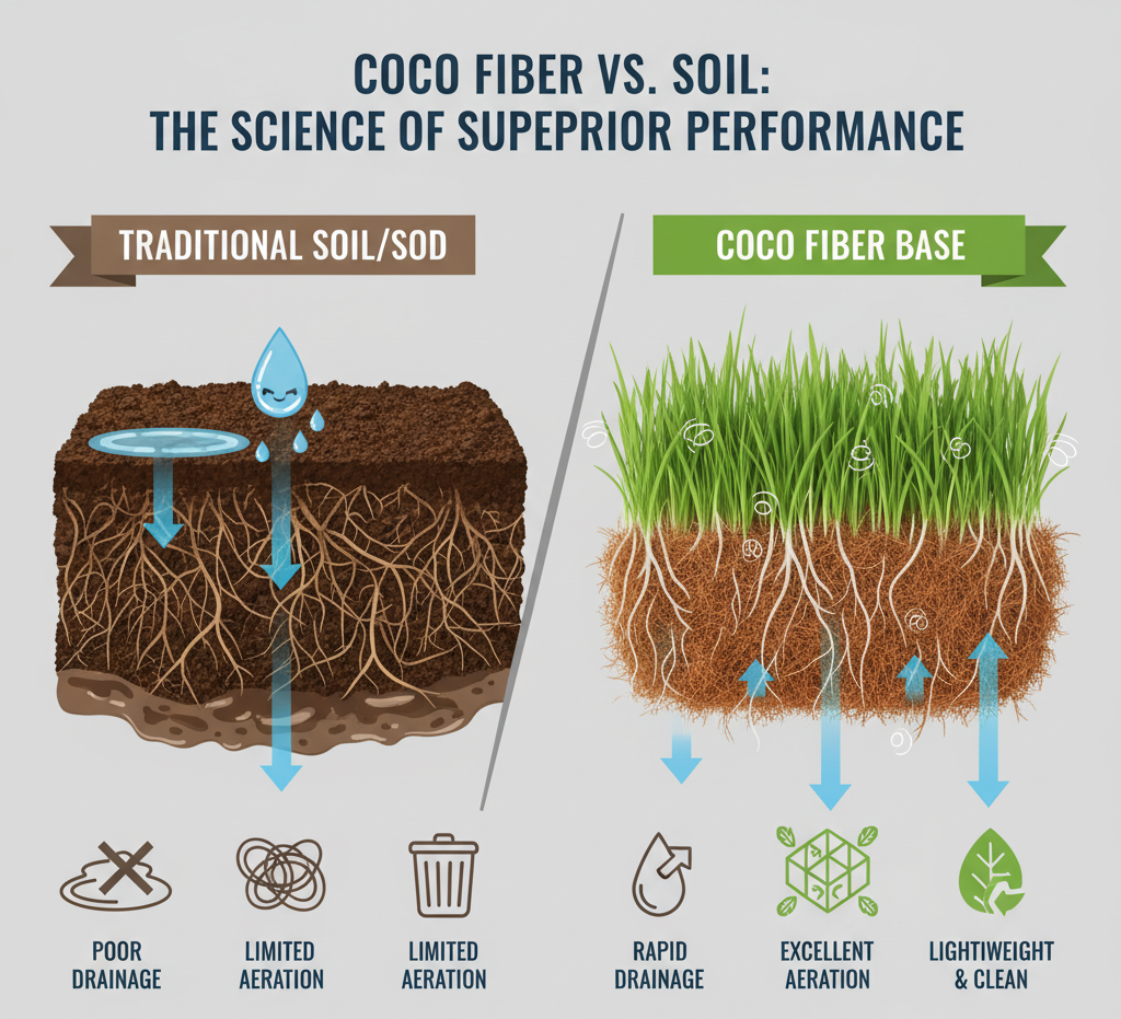 Coco Fiber vs Soil: The Science Behind GrassBox's Superior Pet Potty Subscription
