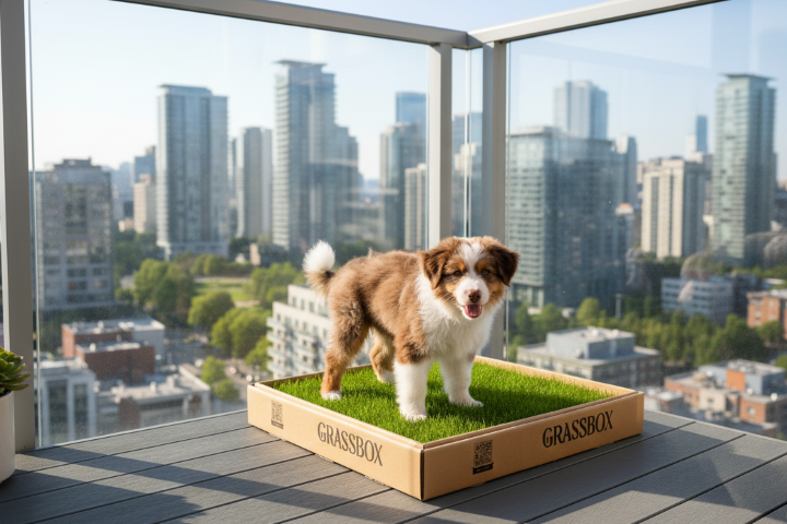 Real Grass Dog Potty Patch for Canadian Apartments and Condos: A Better Way to Potty Train Puppies Indoors
