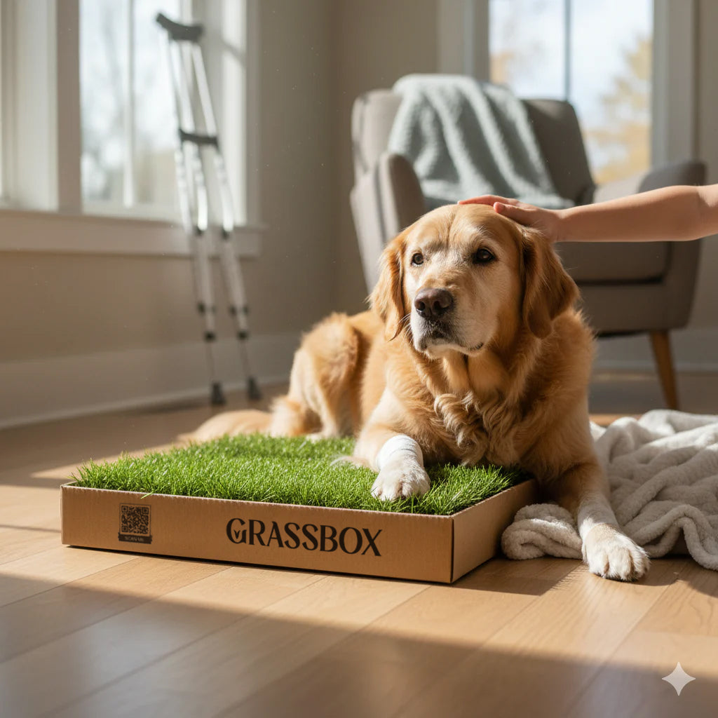 Why a Real Grass Dog Potty Patch Is Perfect for Older Dogs and Post-Surgery Recovery